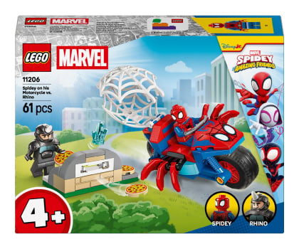 Klocki LEGO® LEGO Marvel 11206 Spidey na motocyklu kontra Rhino
